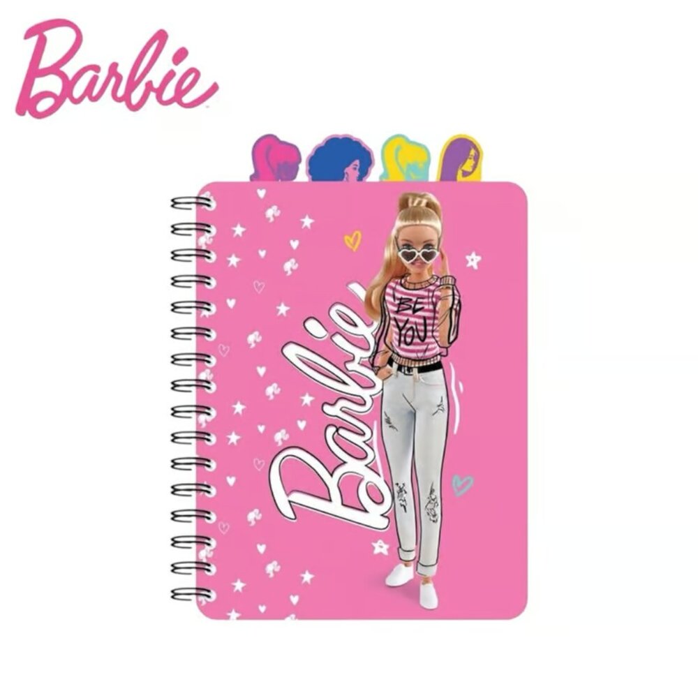 BARBIE GIRL NEW Spiral 4 Tab  Journal/Notebook  9x6" NEW